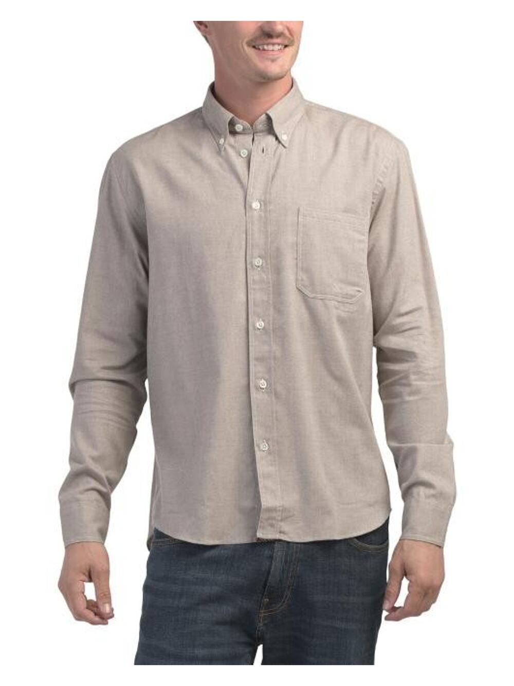 Billy Reid Tuscumbia Classic Shirt Tan Small NWT $198 MSRP Made In Portugal